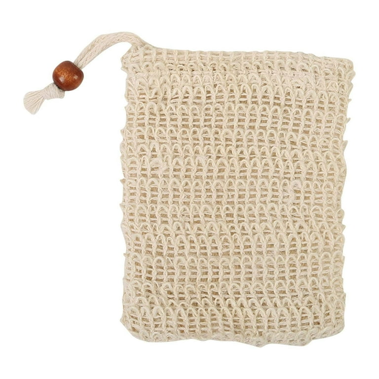 Exfoliating Soap Bag with Drawstring