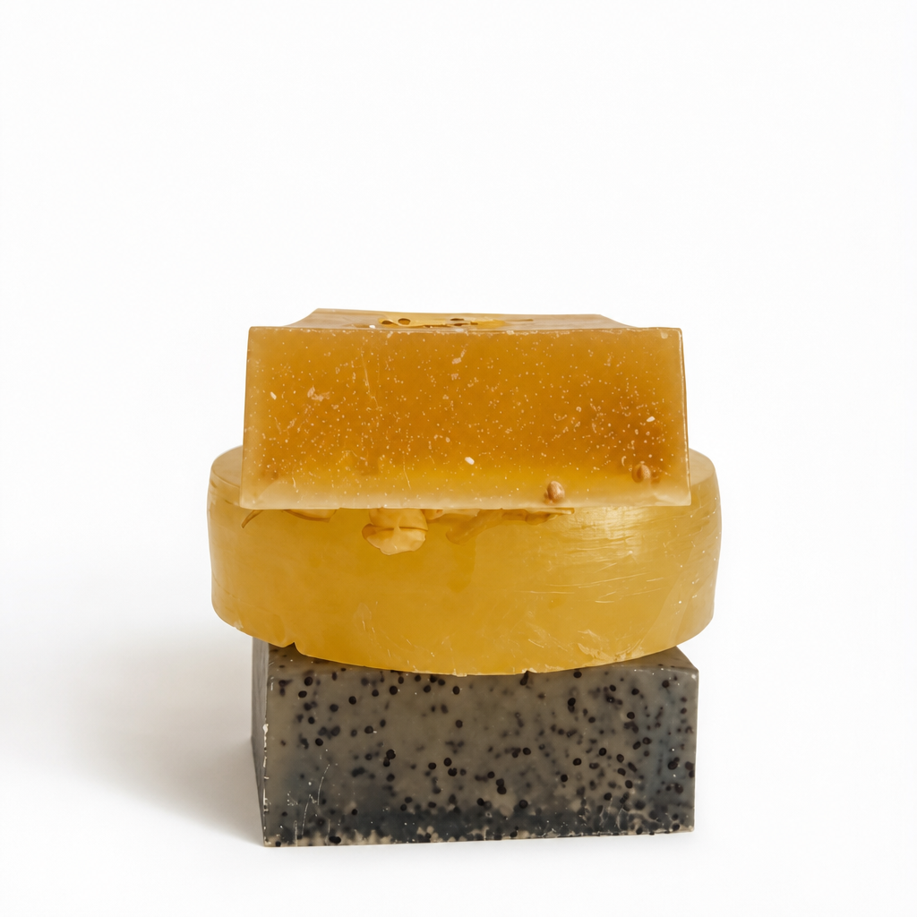His Party Anthems 3-Bar Aloe Vera and Shaving Soap Bundle with Shaving Brush